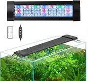 Lominie LED Aquarium Light 20W Freshwater Planted Tank Light 40cm for Nano Fish Tank Refugium with Bracket (20w, 42cm)
