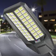 Solar Street Lights Outdoor, 8000W Dusk to Dawn, 240000LM 7000K, IP67 Waterproof