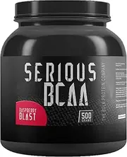 Serious BCAA Powder 500g, 100 Servings Pre Workout - Helps Build Muscle - Berry Blast