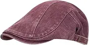 [svlftecon] Unisex Newsboy Cap Flat Ivy Hat Cabbie Hunting Driving Hat for Autumn Spring Summer Adjustable Series 22