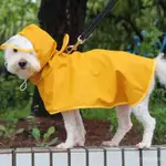 出清 寵物雨衣 毛孩 小狗狗雨衣寵新款寵物雨衣淡黃色鬥篷狗雨衣防髒防水護肚大型犬 小楊臻選