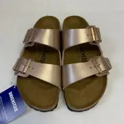 Birkenstock New w/ Box Arizona Copper Birko-Flor Regular Width - Select Size