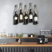 Elegant Wall Mounted Wine Rack - Stylish Bottle Holder & Home Bar Decor