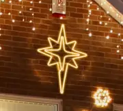 Lighted Bethlehem Star 25"x 16" 360 LED Lights Outdoor Christmas Decor