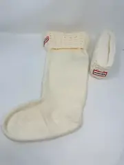 Hunter Original Waffle Roped Tall Boot Socks- L, Hunter White (3129), I2(A1090T)