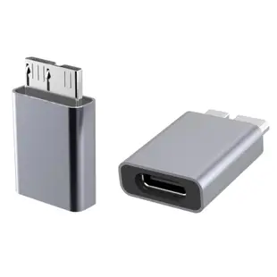 Dou Micro B USB3.0 適配器轉 USB C Type-C 母頭硬盤適配器連接器