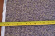 By 1/2 Yd, Black & Tan Spirals on Purple, Thimbleberries/Northern Lights, B93