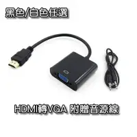 在飛比找momo購物網優惠-【電視盒子神隊友】HDMI轉VGA 公對母 螢幕轉接線-音源
