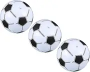 KOMBIUDA 3Pcs Inflatable Beach Balls Fun Footballs for Pool Garden and Beach Activities Sports Balls for Throwing and Catching Games