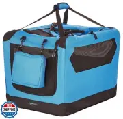 Amazon Basics Folding Portable Soft Pet Dog Crate Carrier Kennel, 26 x 18 x 1