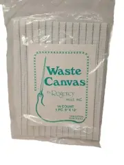 Regency Waste Canvas 14 Count 9 X 12 inch Cross Stitch Cloth White