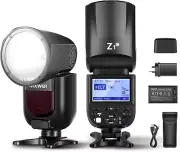 NEEWER Z1-C TTL Round Head Flash Speedlite for Canon DSLR Cameras, 76Ws 2.4G 1/8