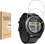 (2 Pack) Screen Protector for Garmin Approach S40/S60 Premium GPS Golf Watch Tempered Glass，9H Hardness Anti Scratch，Bubble Free，Case Friendly Easy Installation