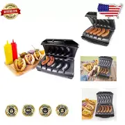 Quick & Easy Electric Sausage Grill with Oil Drip Tray - Cook 5 Links Perfectly