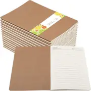 30Pack Bulk A5 80Page Lined Kraft Paper Diaries Journals Notebooks,5.5 x 8.3In
