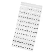 20 Pcs Terminal Marker Strip,ZB6 Terminal Blocks Marking Labels 1-100