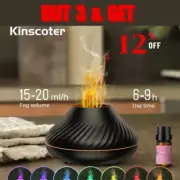 Portable Aroma Diffuser Fireplace Fragnance Ultrasonic Cool Light Humidifier
