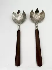 Sterling Silver 950 Salad Serving Spoons from Peru