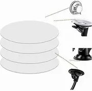 MGQFY 4 PCS 80mm (3.15") Circular Double Side Sticker Dashboard/Windshield Pad Mounting Disk for Suction Cup Car Phone Mount Holder Bracket GPS Camera and Other Suction Cup Items. (Clear)