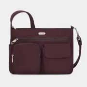 Travelon Anti-Theft Essentials Patch Pocket Crossbody - Bordeaux