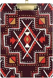 Tribal Bohemian (35) Girls clipboard for School Hard Board for Soccer Truck Driver Size 9 x 12