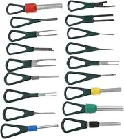 CLISPEED 18pcs Depinning Tool Kit Precision Wire Pin Extractor Set for Automotive Wiring Harness Repair Safe Durable Terminal Removal for Car Motorcycle Maintenance