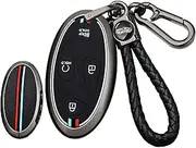 ontto Car Key Fob Cover Fit for Hyundai 2023 2024 Key Remote,Metal and Silicone Key Case