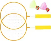 Kids Badminton Rackets,Outdoor Badminton Set - Lightweight Shuttlecock Racket Outdoor Sports Toys for Family Lawn Yard Backyards Park School Patio Home Travel Leisure Play