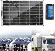 400W/800W 18V Monocrystalline Solar Panel, 2 Pack of High-Efficiency Flexible Monocrystalline PV Module for Home, Camping, Boat, Caravan, RV and Other Off-Grid Applications,400W