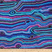 Kaffe Fassett Collective Water Jupiter Blue, Fabric by the Yard