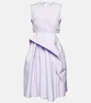 [Cecilie Bahnsen] Cecilie Bahnsen Seero cutout cotton minidress AU 14 purple