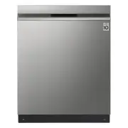 LG 60cm Quadwash Dishwasher Built In - Platinum Steel