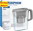 Compact Grey Water Filter Jug 2.4L Reduces Limescale Chlorine