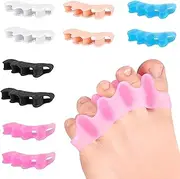 Toe Separators Soft Comfortable Gel Toe Spacers to Correct Bunions and Restore Toes to Their Original Shape/Bunion Corrector Toe Spacer Toe Straightener Toe Stretcher Big Toe Correctors (Multicolor, Children)