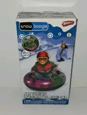 New! Inflatable Snow Sled Boogie Air Tube 37" Wham-O Luge Age 4+ Grip Handles