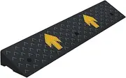 Threshold Ramp, Threshold Ramps Rubber Plastic Curb Ramps, Portable Stairs Bicycles Ramp, 500kg Load-Bearing, Length 100cm, Height 4-15cm, Non-Slip and Durable (Size : 100x25x4cm)