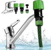 Kitchen Garden Watering Tap Hose Pipe Snap Connector Adaptor Tool, Universal Tap Connector Adapter Kitchen Pipe Joiner Fitting