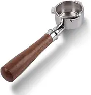 [CAPFEI] Bottomless Portafilter 54 mm Compatible with Sage/Breville Barista Express, Pro, Touch, and Impress T-Buckle Walnut Handle