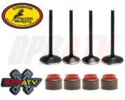 Polaris Outlaw 500 Kibblewhite Head Intake Exhaust Valves RED Viton Seals 06 07