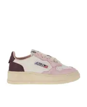 Autry Kids Round Toe Lace-Up Sneakers 32 Nude