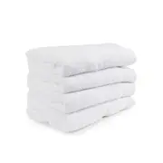 4pc Onkaparinga Avalon Premium Bathroom Towels Set 69x140cm Cotton 550GSM White