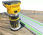 Guide Rail Adapter for DeWalt DCW600B & DWP611 Router - Made in USA (Fixed Base)