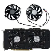 1 Pair Cooling Fans of FDC10U12S9-C forXFX R9 370 380 380X R7 370 360 QICK