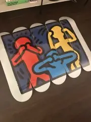 SUPER RARE Keith Haring Untitled NO EVIL Skateroom Skateboard Deck FULL SET 5