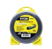 Ryobi 3.0mm 15m Whisper Series™ Spiral Trimming Line Whipper snipper Refill cord