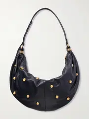 [Chloé] Chloé - Studded Leather Shoulder Bag - Navy - One size One size Blue