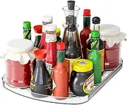 Lazy Susan Turntable Organizer for Refrigerator 40''x30''cm Fridge Organizers and Storage Condiment Organizer for Kitchen Cabinet, Pantry, Countertop, 1 Pack, Rectangle