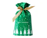 50Pcs Gift Bag Festival Portable Xmas Candy Present Drawstring Pouch Christmas Decoration for Party 9