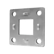 Sunrise Electric and Mechanical Backing Plate Mount Square Flange Natural - 40mm Square - EF40N