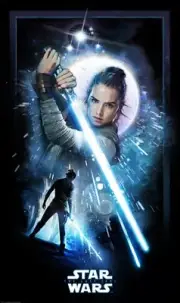 Star Wars: The Last Jedi Rising Rey Lithograph Art Print 15x26 #250 Mondo NEW